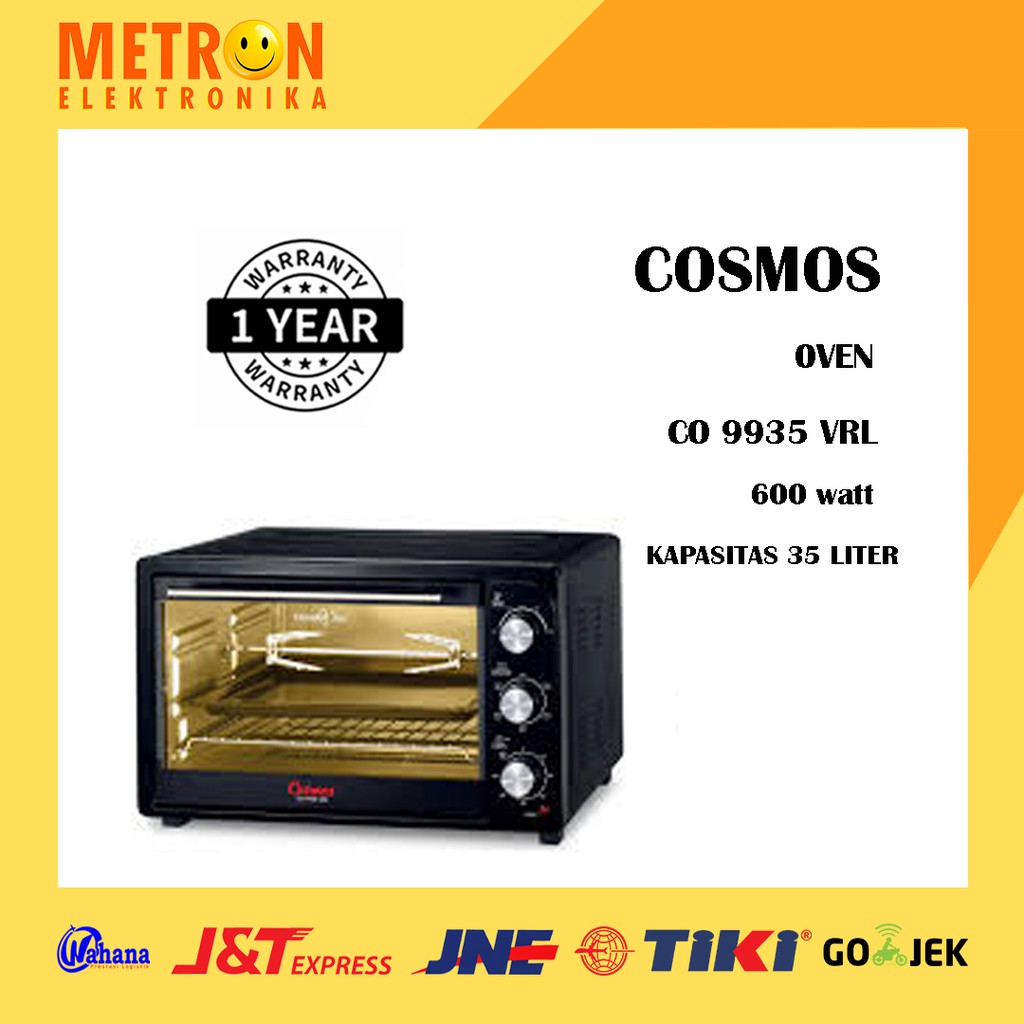 COSMOS CO 9935 VRL OVEN LISTRIK 35 LITER 600 WATT / CO9935VRL