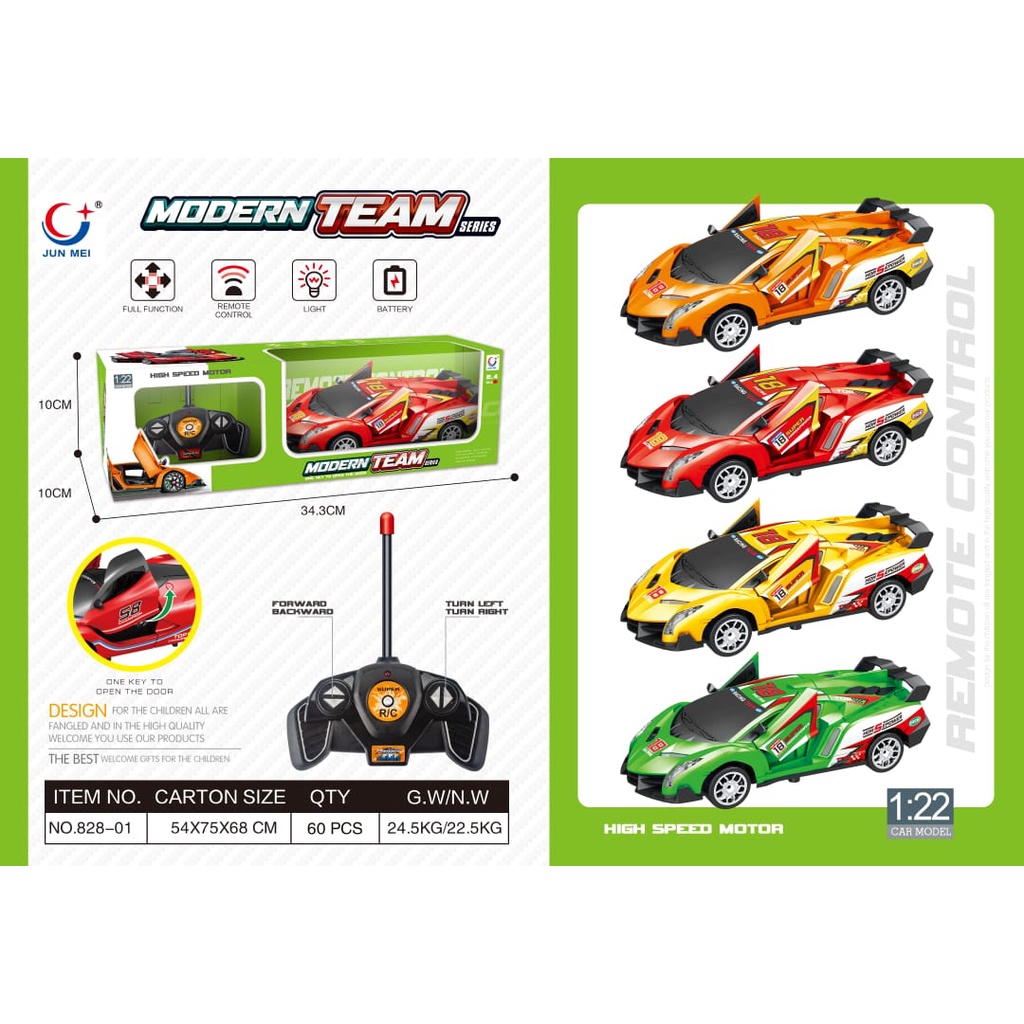 MAINAN MOBIL REMOTE MODERN TEAM REMOTE CONTROL SUPER SPEED 1:22