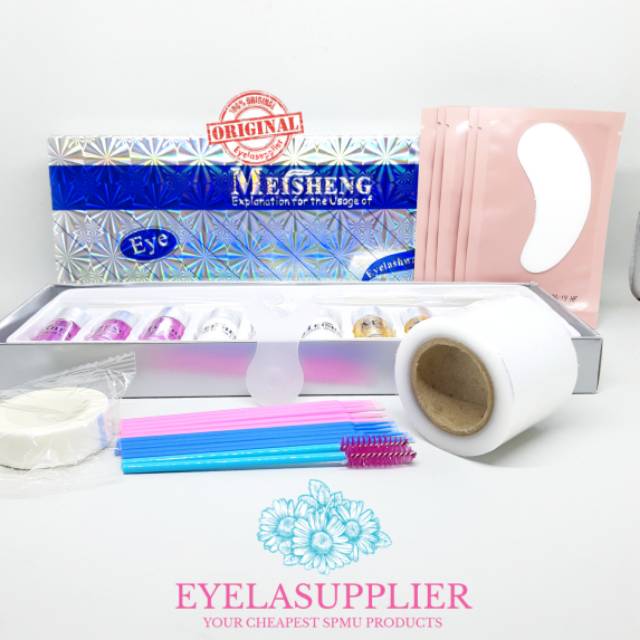 MEISHENG ORIGINAL Obat keriting bulumata Mei Sheng lash lift kit perm Keratin lashlift lashtint