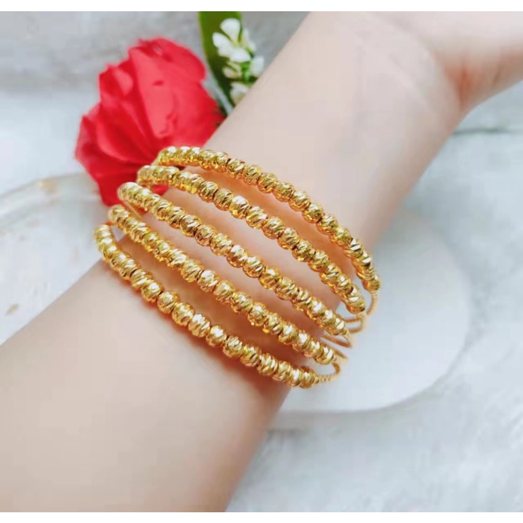 Gelang Xuping Biji Bola Perhiasan Fashion Lapis Emas 24k 1223