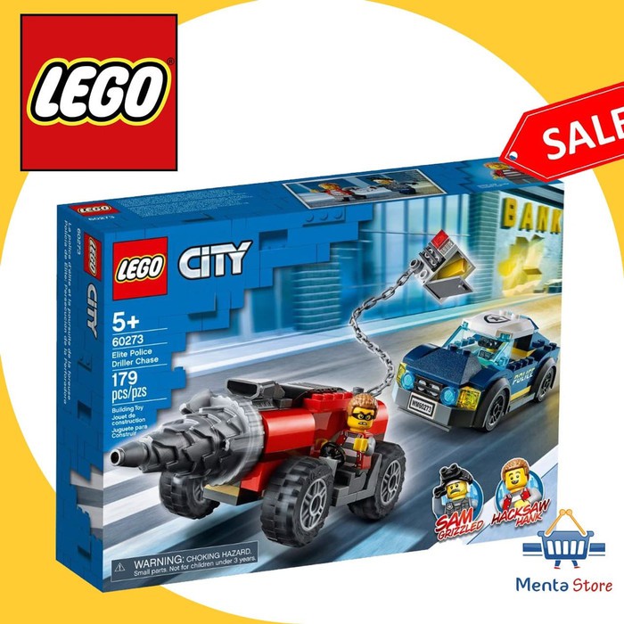 LEGO City 60273 Elite Police Driller Chase Toy Vehicles Mobil Mobilan