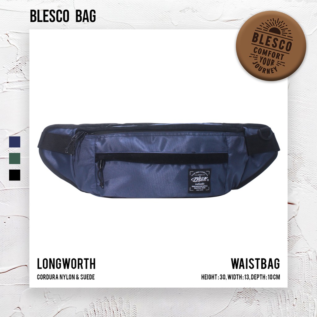 Tas Bahu Pria Keren Trendi casual - Blesco Longworth Navy