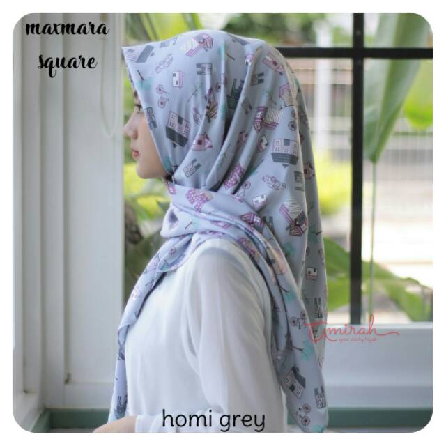 Segiempat maxmara / maxmara square / maksmara motif / jilbab segiempat maxmara