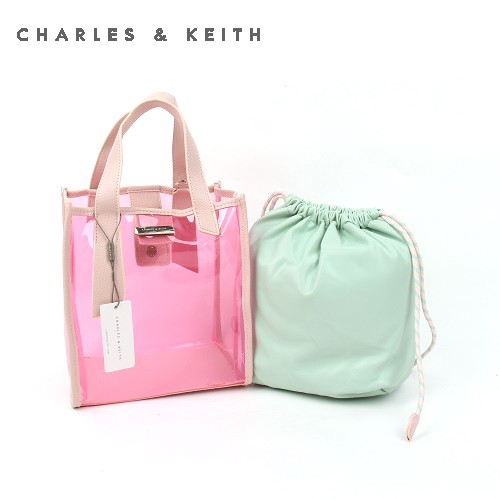 TAS SELEMPANG WANITA CHARLES & KEITH HAND BAG CNK-4274 PINK ORIGINAL IMPORT BATAM TERMURAH