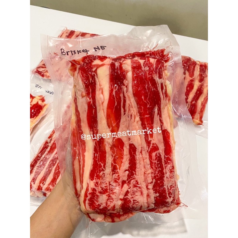 1kg Navel Brisket Beef Slice AUS