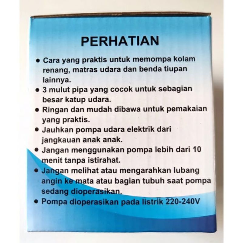 Pompa udara elektrik kisubo ksb110