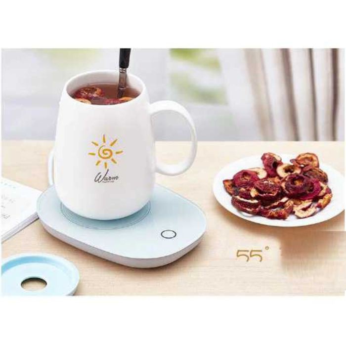 Mall Tatakan Gelas Pemanas Minuman Coffee Cup Pink Bunny Warmer Heating Pad Air Minum Hangat NN