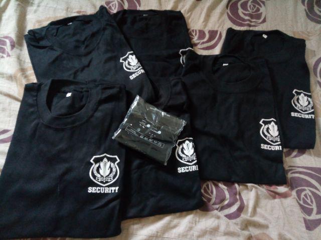  KAOS  PDL SECURITY SATPAM HITAM  Shopee Indonesia