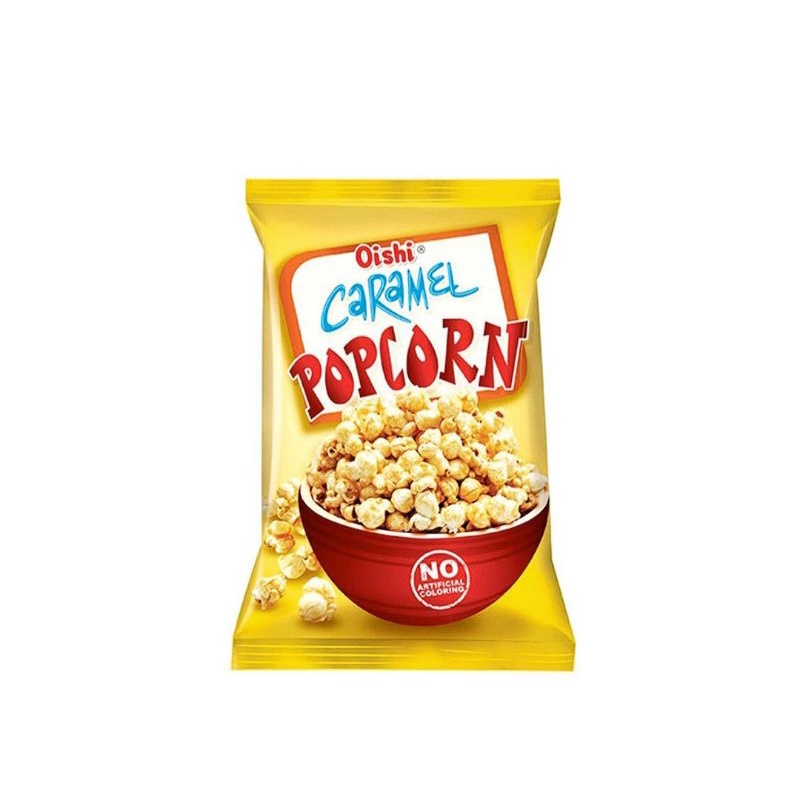 

OISHI POPCORN CARAMEL dan coklat isi 10 pcs / renceng