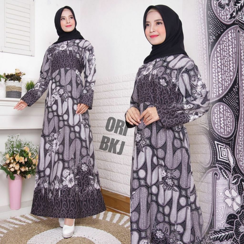 Gamis batik asli pekalongan murah kualitas terbaik matt katun halus