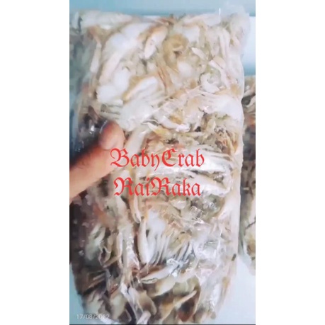 BabyCrab mentah non rebus bahan crispy kemasan 1kg