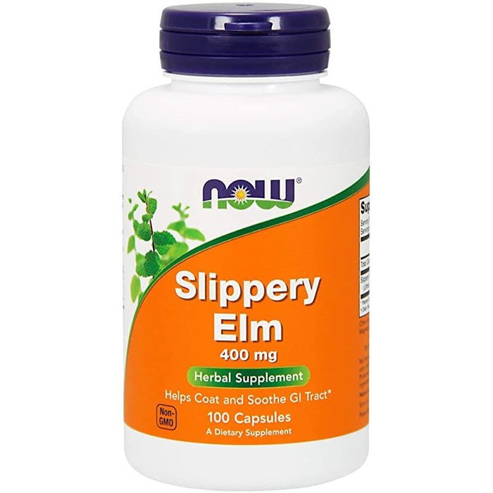 Now Foods, Slippery Elm, 400 mg, 100 Capsules ORIGINAL