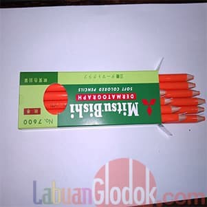 

Pencil Kaca/Dermatograph Mitsubishi 7600 Orange