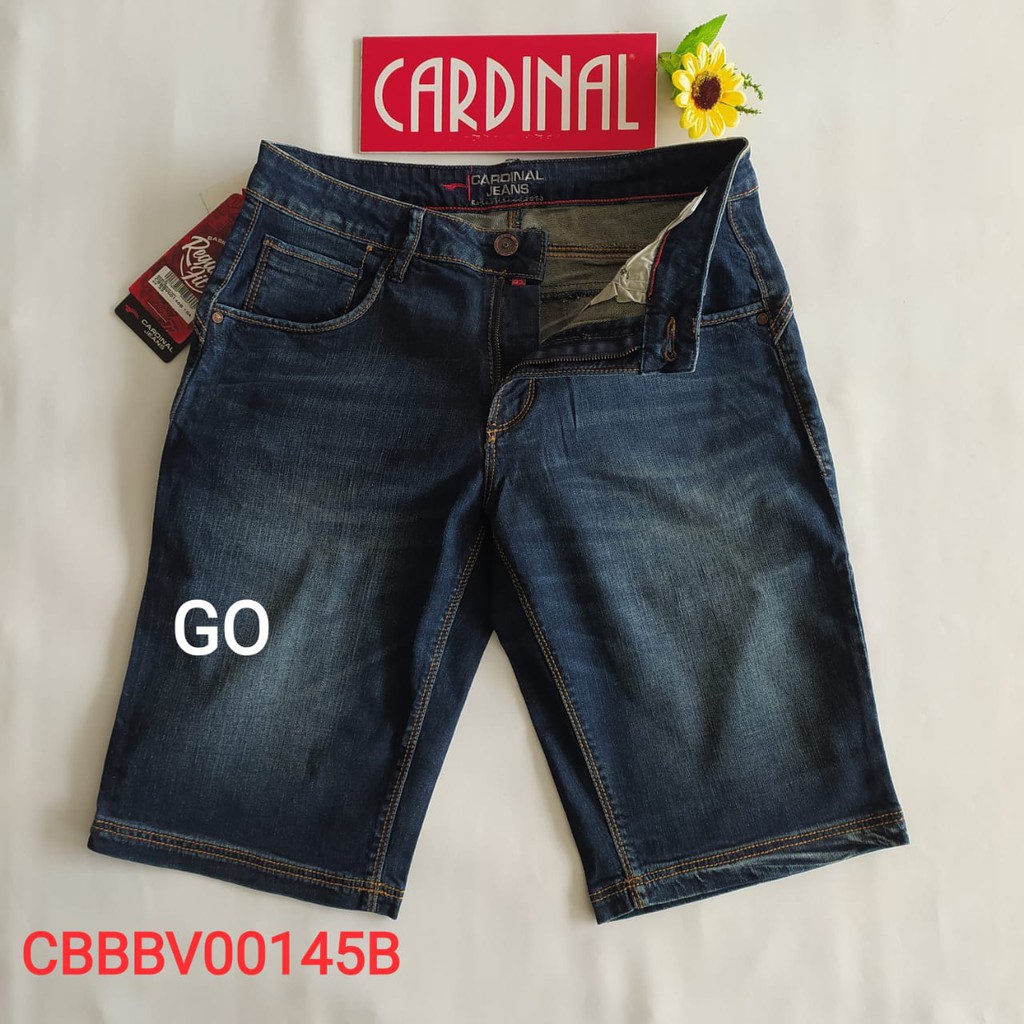 gof 36 CARDINAL CBBBV Celana Pendek Jeans Bermuda Casual Sobek Slimfit Reguler Fit Cowok Dewasa