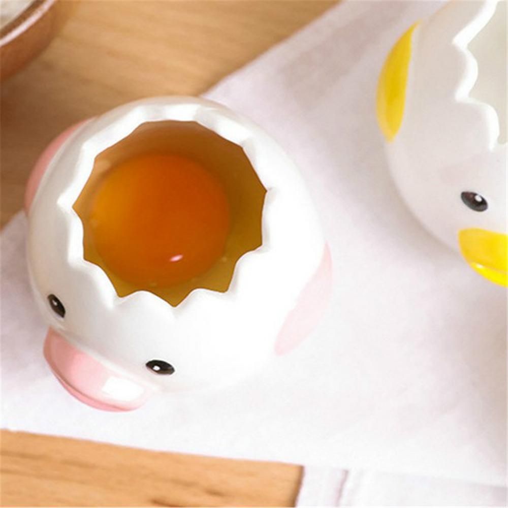 Chookyy Pemisah Putih Kuning Telur Kartun Perlengkapan Masak Gadget Dapur Rumah Tangga Egg White Extractor