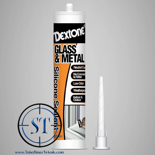 White Lem Dextone Silicon Sealant Neutral Glass &amp; Metal Lem Kaca keramik Akuarium Tembak Putih Bocor