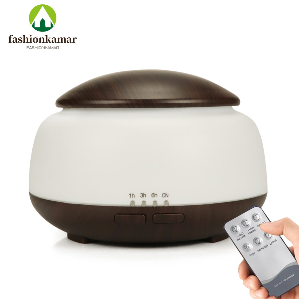 Humidifier Air 300ML Aromaterapi Difuser Dengan Remote Model Jamur (TIDAK FREE OIL)