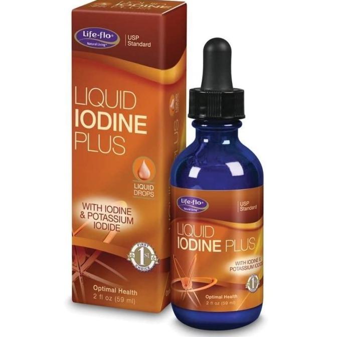 LIFE-FLO Liquid Iodine Plus with Iodine & Potassium Iodine 59ml ---Terbaru---