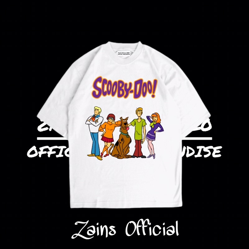 KAOS T-SHIRT SCOOBY DOO VINTAGE - Baju Kartun Scooby Doo Lucu / HITAM / DEWASA / PRIA / ROCK / WANIT