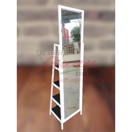 Cermin Besi Jumbo Standing Mirror - KHUSUS MAKASSAR