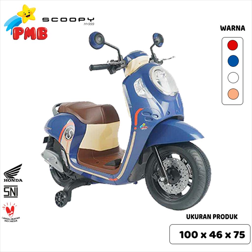 PMB Motor Aki Scoopy HONDA/ Mainan Motor Aki Anak SCOOPY 999