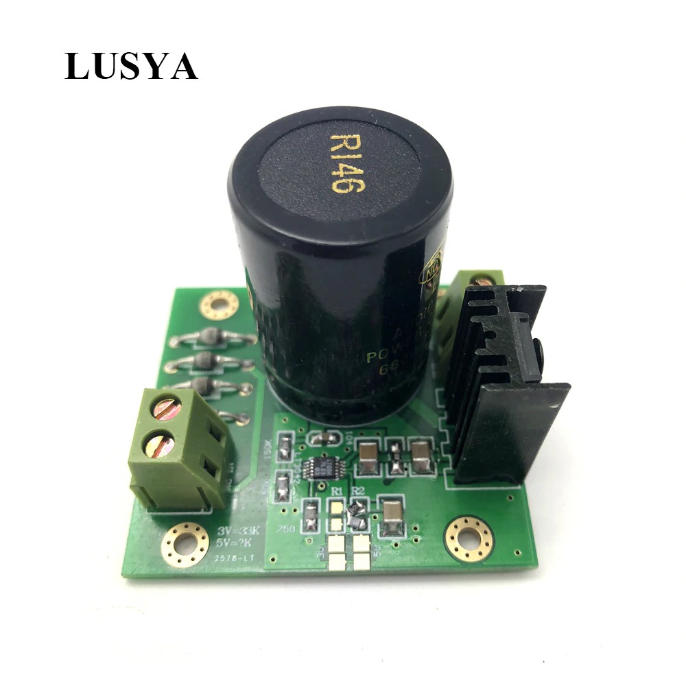 Audio Lusya Mini LT3042 Ultra Low Noise Linear Regulator Power Supply for Amanero XMOS DAC A2-017