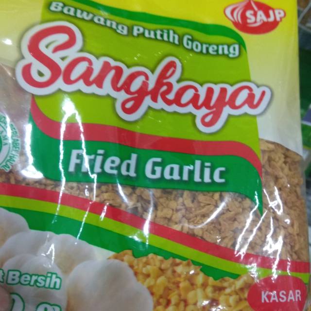

Bawang putih goreng kasar & sangat kasar