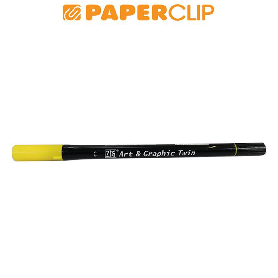

PEN BRUSH ZIG KURETAKE TUT-80 ART & GRAPHIC TWIN 010 LEMON YELLOW