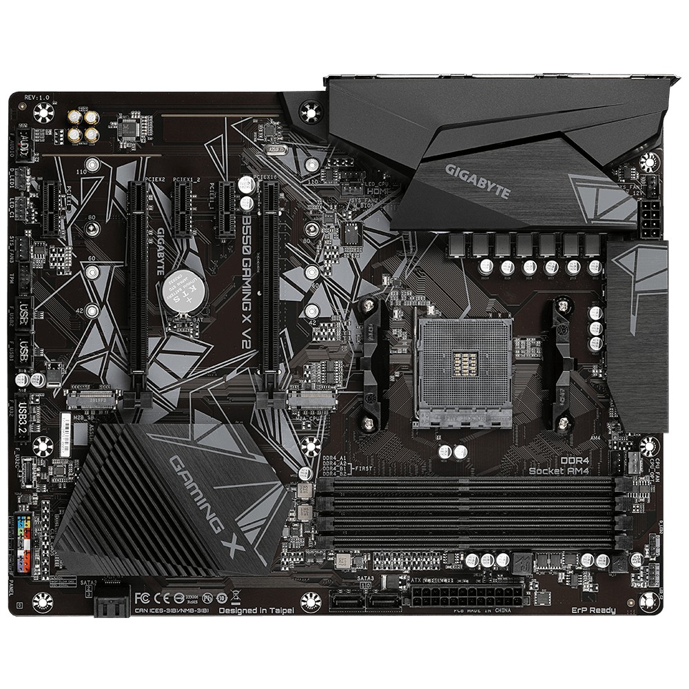 Gigabyte B550 Gaming X V2, PCIe 4.0, 4 DIMMs, Q-Flash Plus, RGB FUSION 2.0