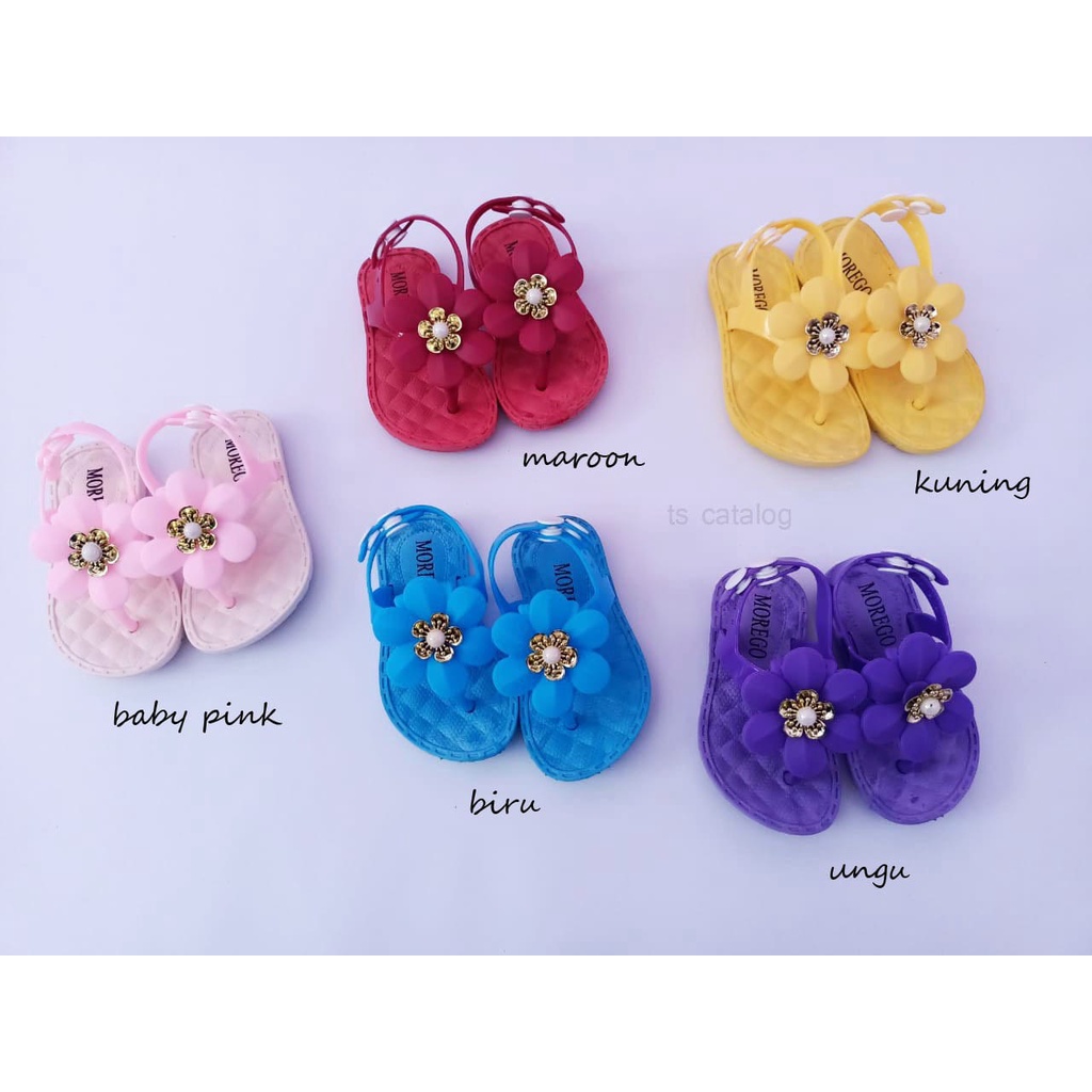 sandal let anak batita mini bunga morego 2838