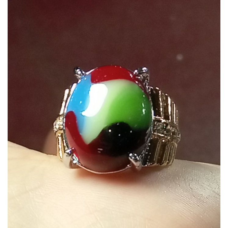 Batu Akik pancawarna Garut Edong