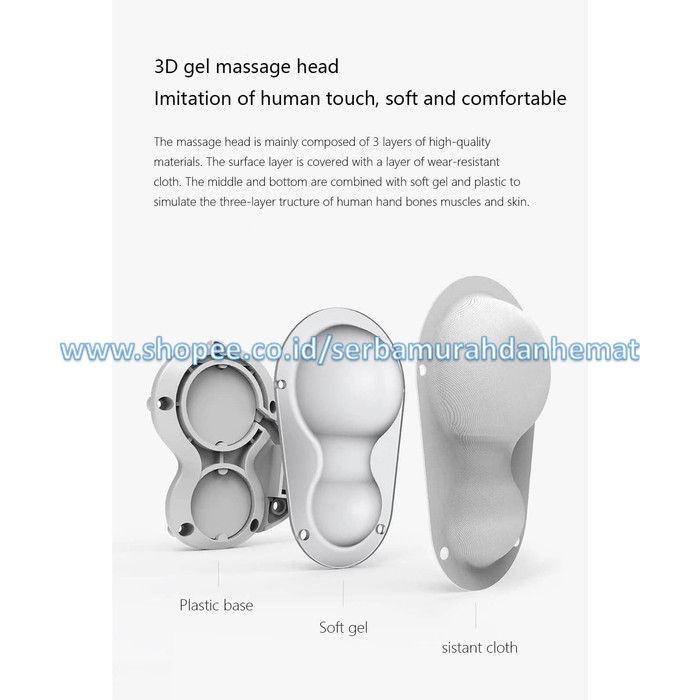 Alat Pijat Kaki Kompres Hangat Shiatsu 3in1 LERAVAN Foot Massager Kneading Vibrating Roller