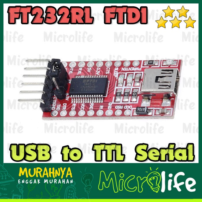 FT232RL FTDI USB to TTL Serial Adapter Module for Arduino Mini Port