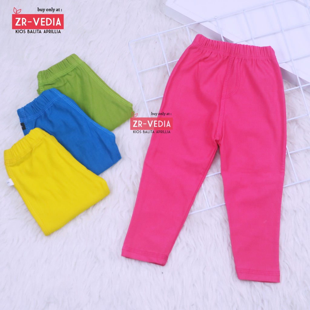 Jegging Polos uk 3-4 Tahun / Legging Jeans Anak Laki Perempuan Murah Celana Panjang Ketat Tebal Adem