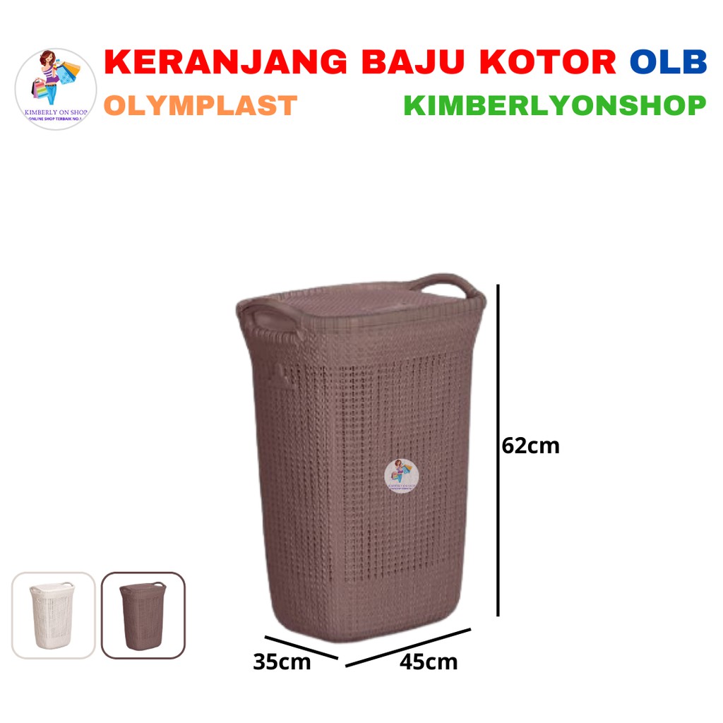 Kimberlyonshop Keranjang Baju Laundry Basket Plastik OLB - Olymplast