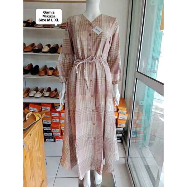 GAMIS WANITA MIKAZA BRANDED ORIGINAL MURAH GMS MKZ110