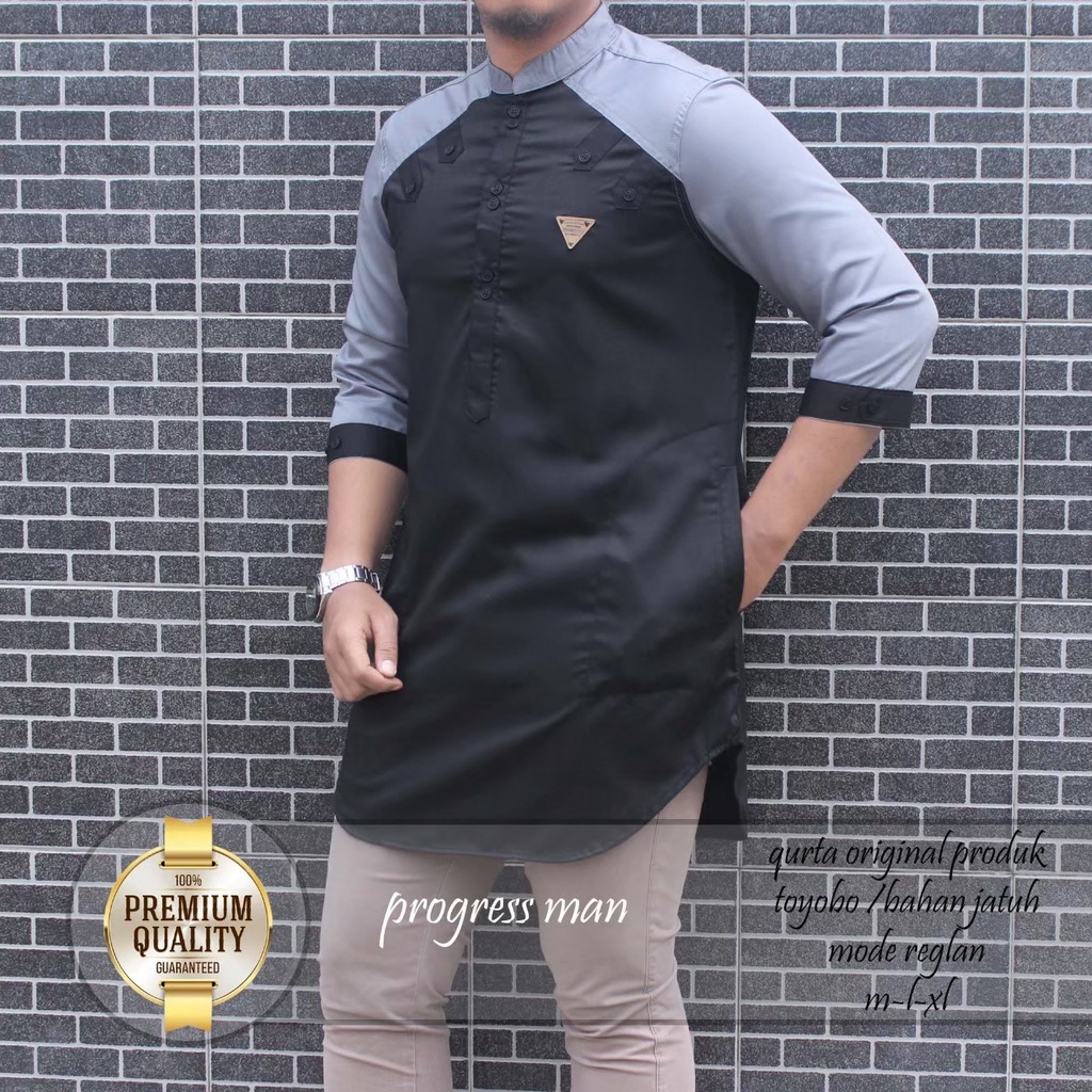 baju Koko kurta lengan 3/4 ,baju Koko pria,fashion muslim pria,kurta pakistan-2