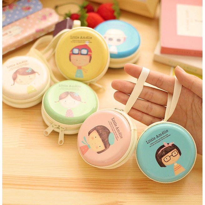tempat headset tempat koin karakter gadis lucu KHE026 tempat headset tempat koin karakter gadis lucu KHE026