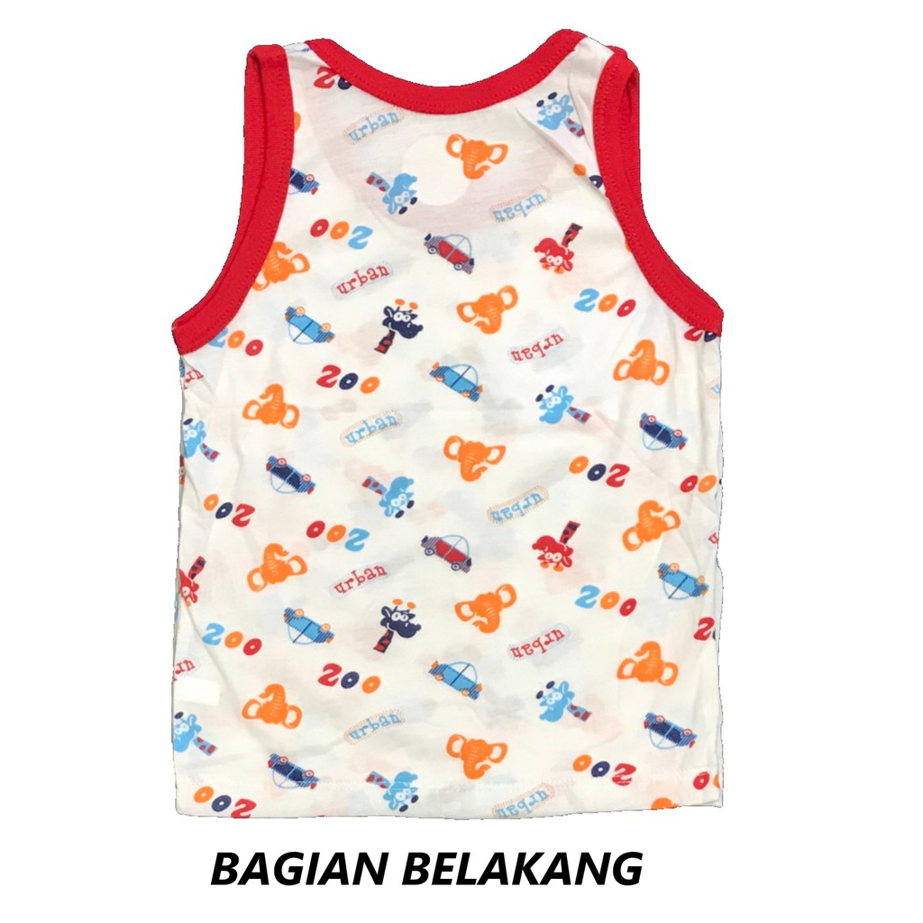 BAYIe -  3 PCS Kaos Singlet / Kutung Bayi/Anak Motif CARS AGREE KIDS Size S, M, L, XL