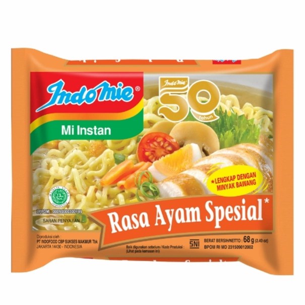 

Indomie mi instan ayam spesial 68 gr