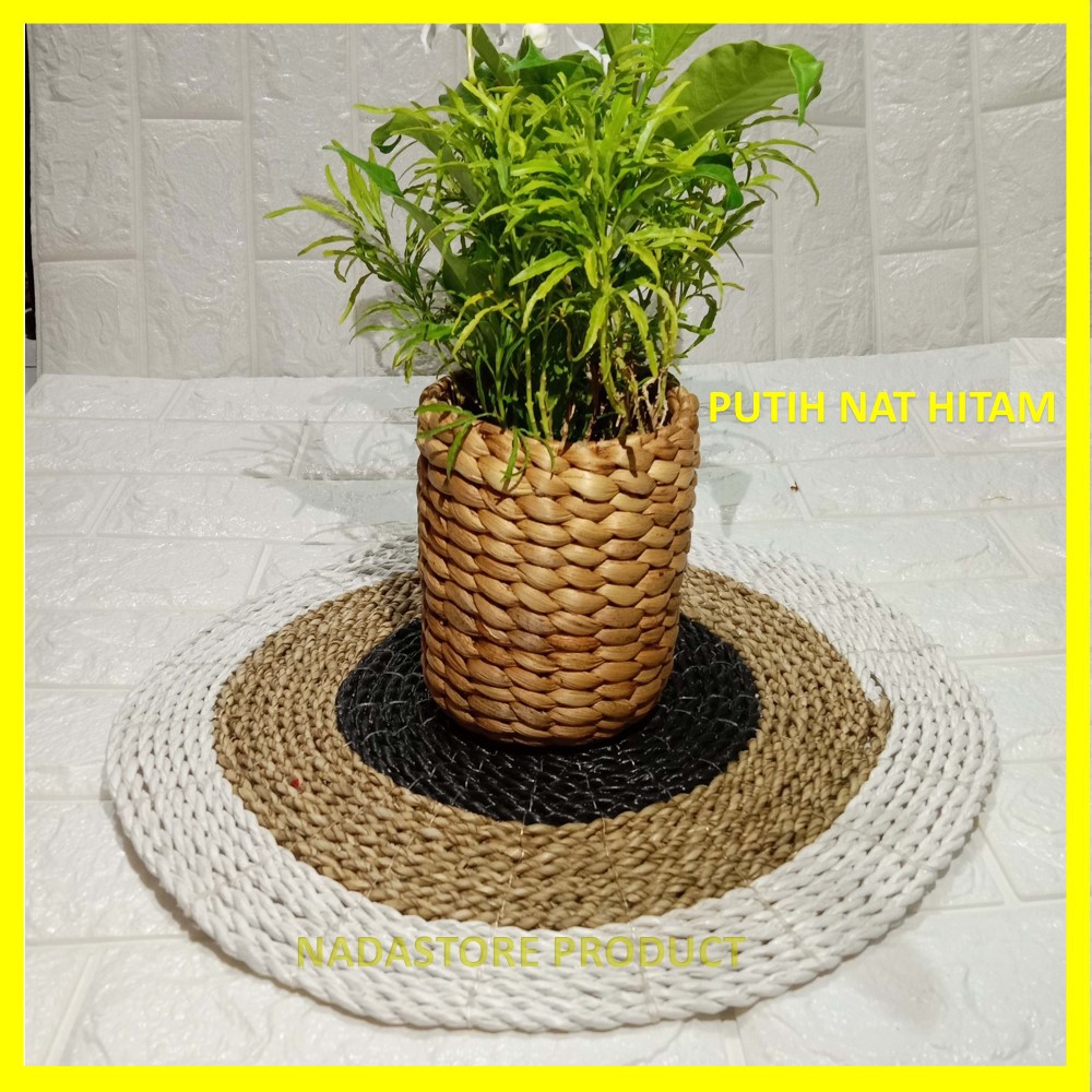 Placemat Seagrass / Plismat / Table Mat / Alas Piring ukuran Diameter 35 cm