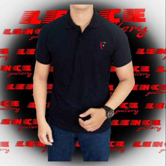 KAOS DISTRO POLO TSHIRT NIKE RF ROGER FEDERER BAJU T SHIRT KERAH PRIA EKSKLUSIF