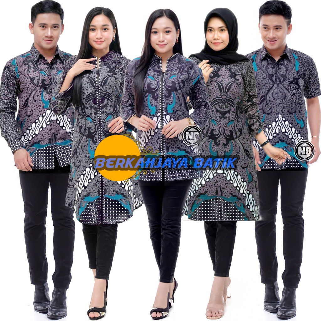 Berkah Couple - Sania Ruffle Batik Couple Ori Ndoro Jowi Garansi Termurah Shopee - BATIk SOLO BSWART