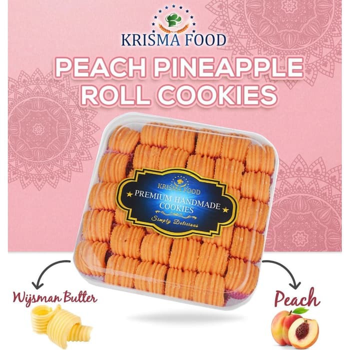 

Peach Pineapple Roll Cookies Nastar Peach Nanas Krisma Food