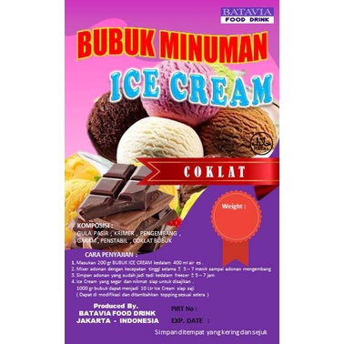 

Bubuk Es Krim Rasa Coklat Coklat