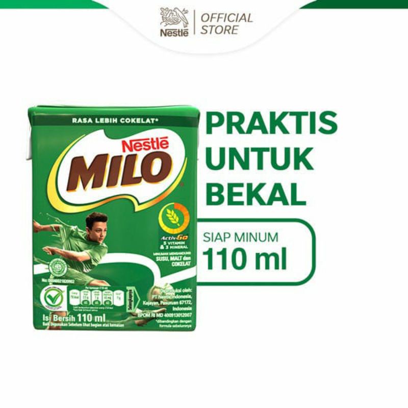 

[PCS] Milo Activ Go 110 ML / Susu UHT Coklat Milo