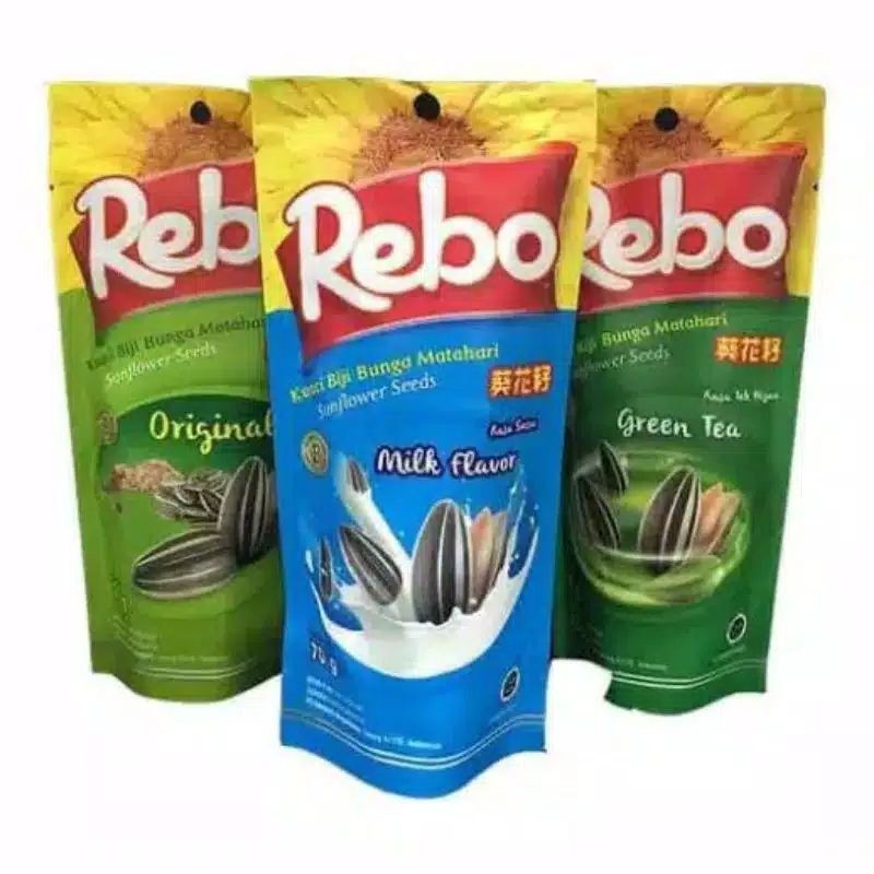 Jual Kuwaci Rebo 70 Gr Milk Original Green Tea Kuaci Biji Bunga