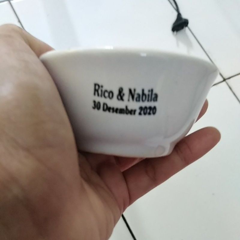 mangkok DP POLOS TANPA GAMBAR CETAK SABLON