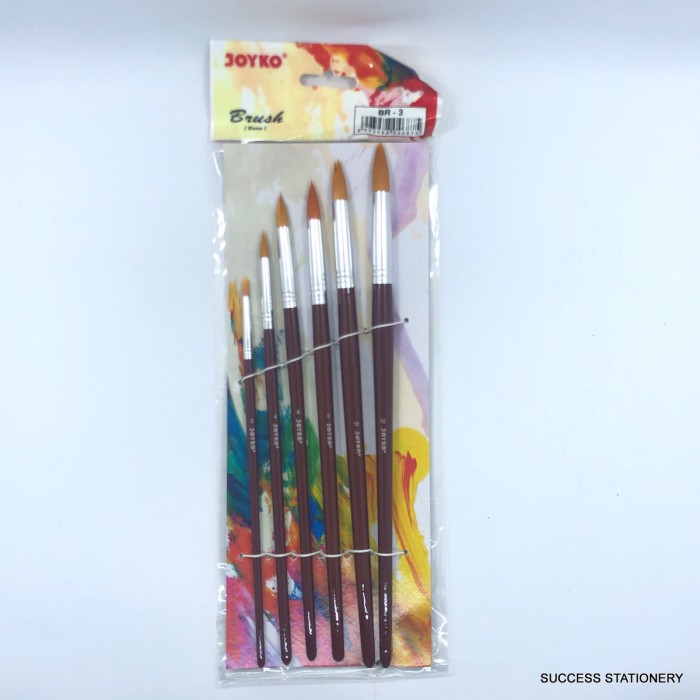 

JOYKO KUAS SET BR 3 6PC ROUND