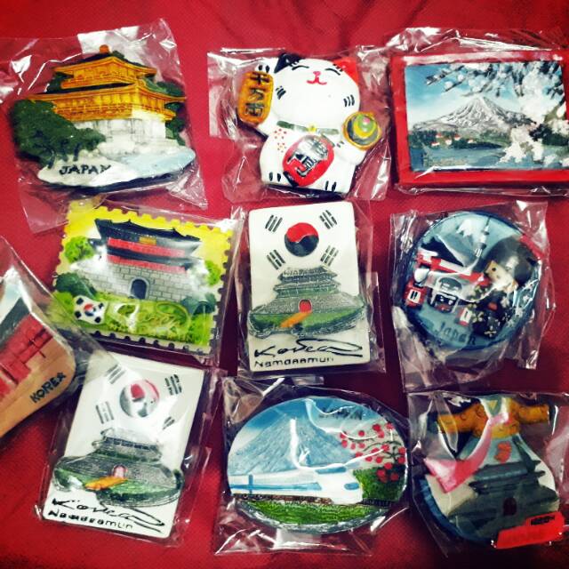 DISKON  TEMPELAN MAGNET KULKAS NEGARA EROPA ASIA KOMPLIT  MURAH